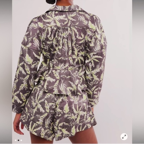 Free People Intimately Beauty Sleep PJ Set Dark Combo - Picture 3 of 5